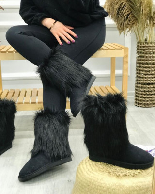 Ugg Tüylü Siyah