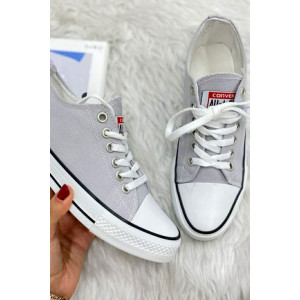 Converse gri  kısa