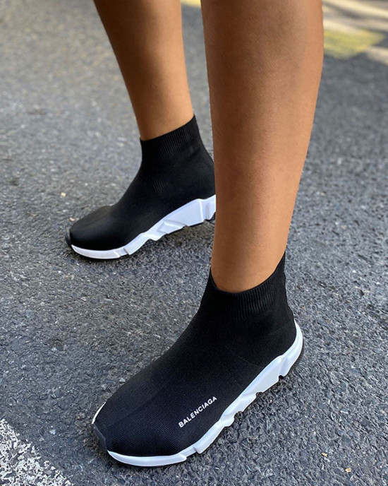 Balenciaga Çorap Siyah Beyaz