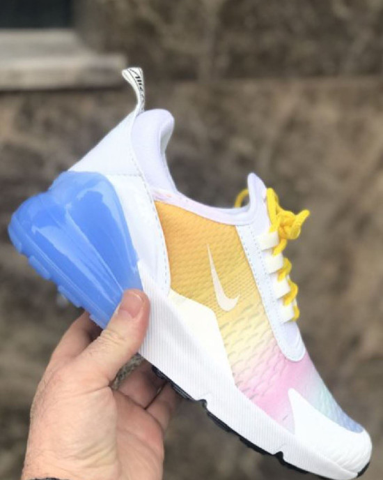 Air 270 Beyaz Mavi Sarı