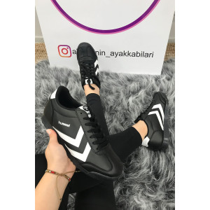 Hummel Siyah Beyaz Şeritli