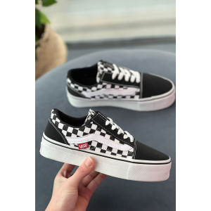 Vans Damalı Platform Taban